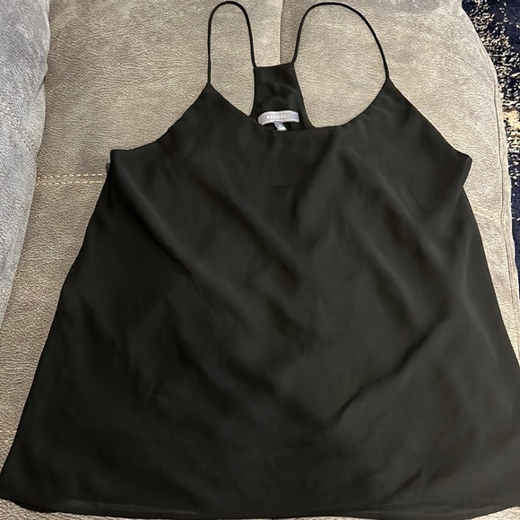 Women’s strap blouse size Medium black 100% polyester. Classy thin straps. - Picture 1 of 3